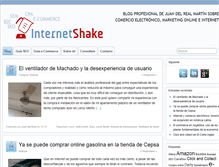 Tablet Screenshot of internetshake.com